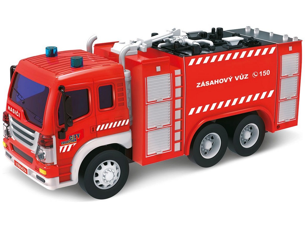 City Collection Hasičské auto na setrvačník, Cisterna 27cm