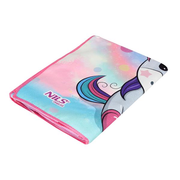 Pončo z mikrovlákna NILS aqua NAR20 Unicorn