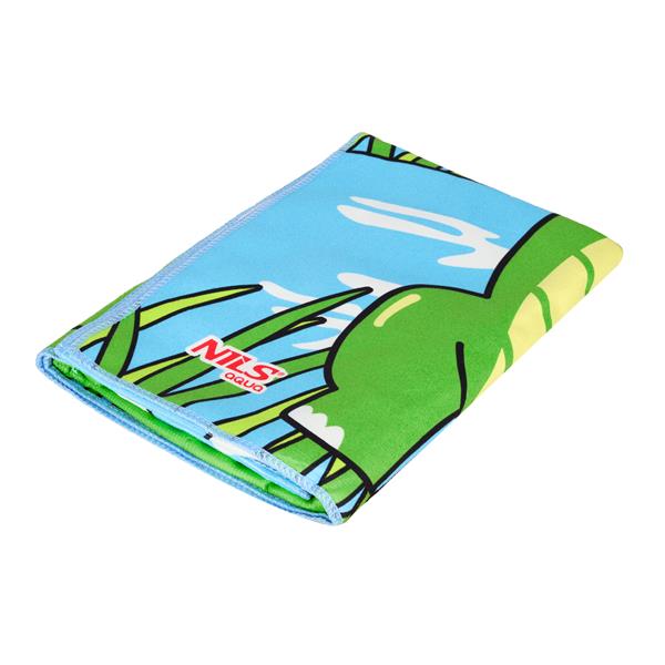 Pončo z mikrovlákna NILS aqua NAR20 Crocodile