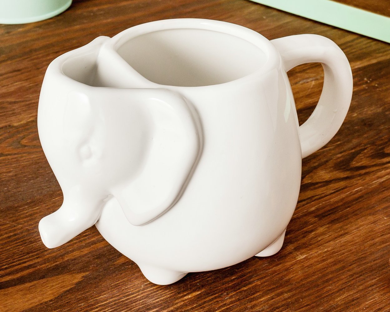 Porcelánový hrnek Slon, Bílý, 500 ml.