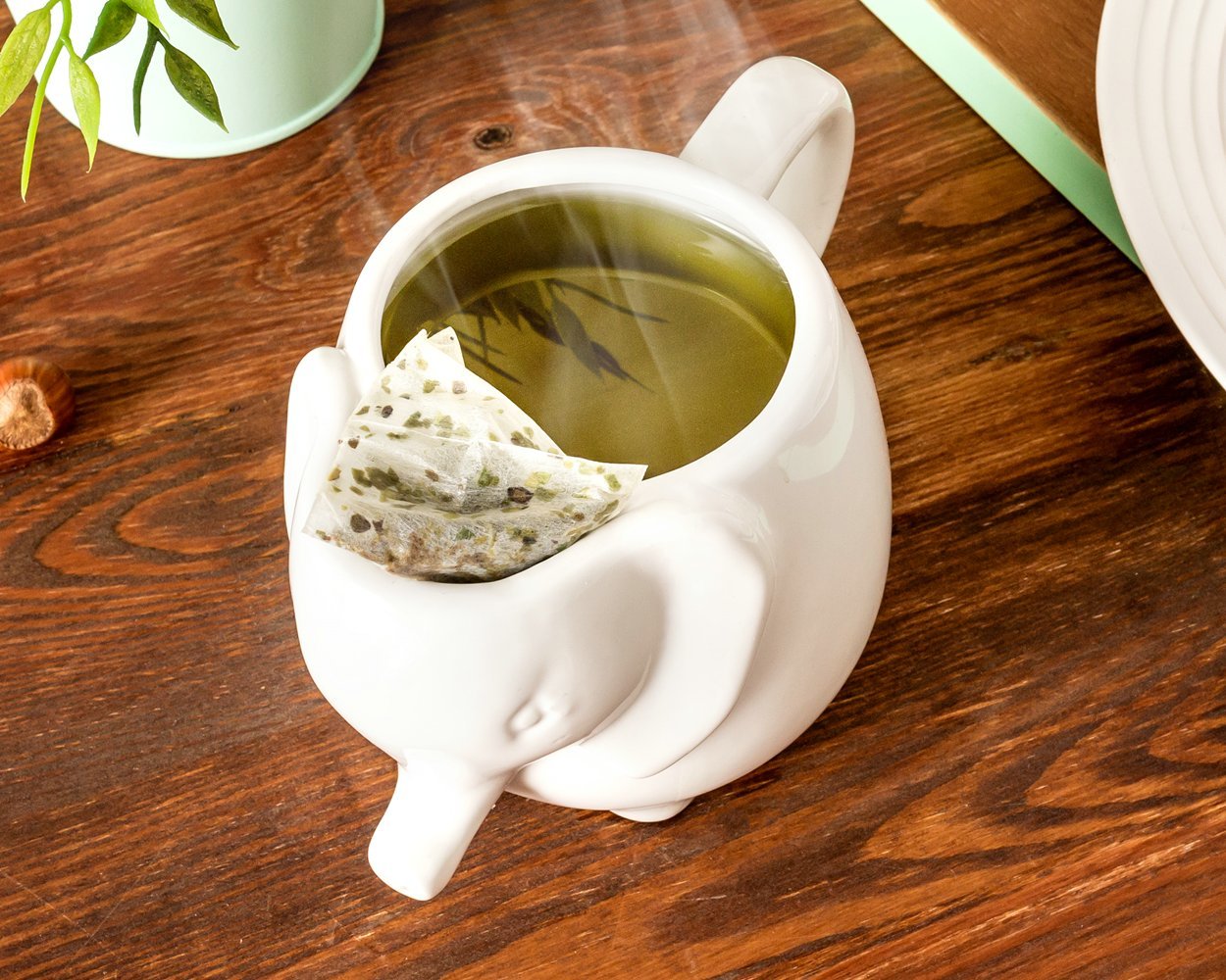 Porcelánový hrnek Slon, Bílý, 500 ml.