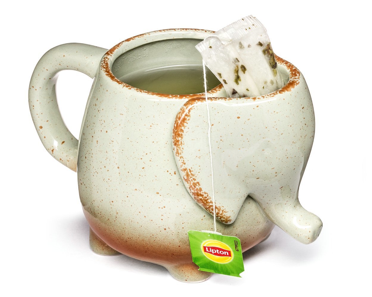 Porcelánový hrnek Slon, Šedý, 500 ml.