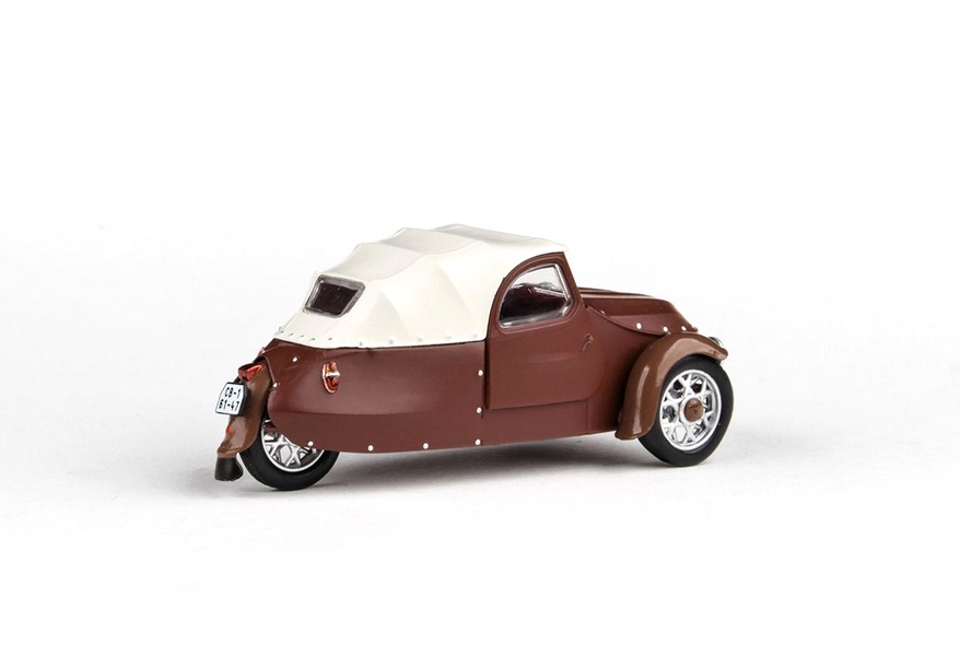 Velorex 16/350 (1966) - Hnědá/Světle Šedá/Hnědá 1:43