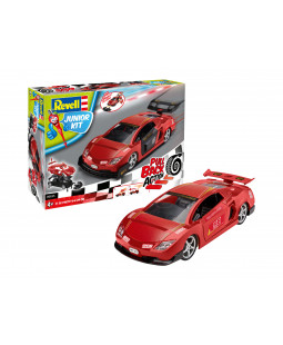 Revell Junior Kit auto 00835 Pull Back Rallye Car, Červené (1:20)