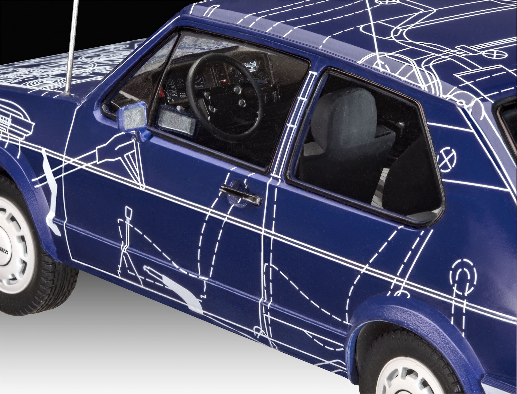 Revell ModelSet auto 67673 VW Golf GTI Builders Choice (1:24)