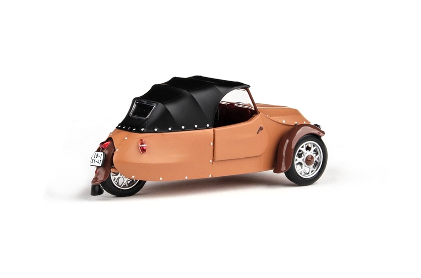 Velorex 16/350 (1966) - Béžová/Černá/Hnědá 1:43