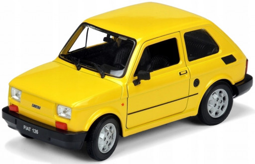 Welly Fiat 126 Žlutý 1:21