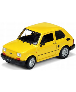 Welly Fiat 126 Žlutý 1:21