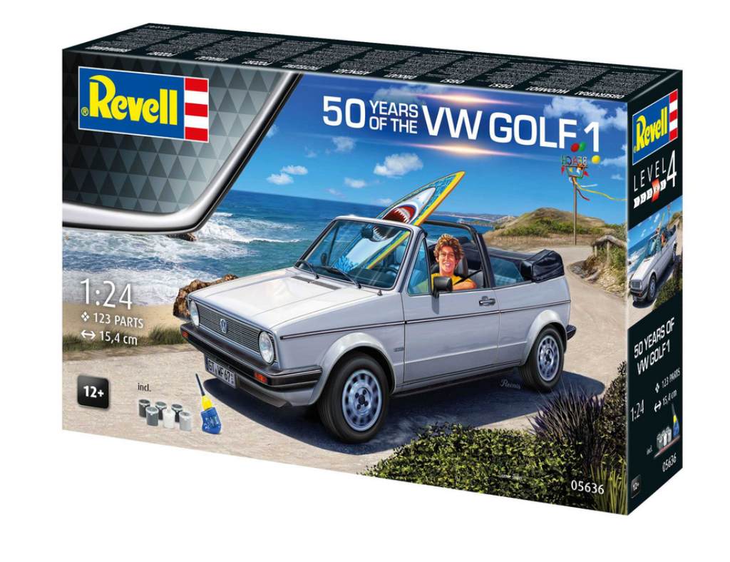 Revell Gift-Set auto 05636 - 50 Years of the VW Golf 1 (1:24)