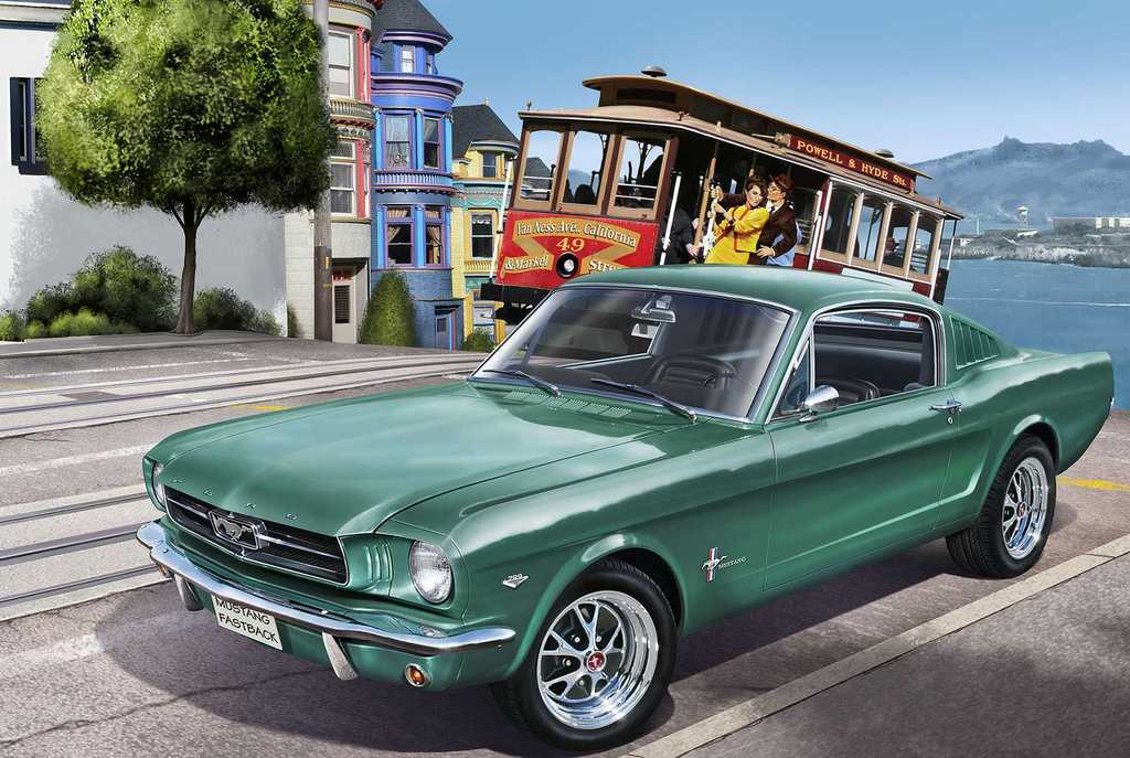 Revell ModelSet auto 67065 Ford Mustang 1965, 2+2 Fastback (1:24)