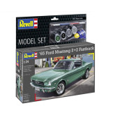 Revell ModelSet auto 67065 Ford Mustang 1965, 2+2 Fastback (1:24)