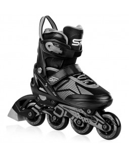 Spokey SPEED PRO Kolečkové brusle, černo-šedé, ABEC9 Carbon, vel. 40-43