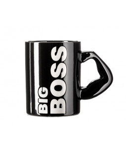 Gadget Master Velký hrnek Big Boss, Černý 450 ml.