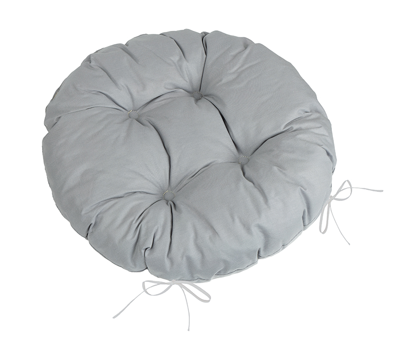 Bellatex Sedák Adéla prošívaný kulatý, Šedý - průměr 40 cm