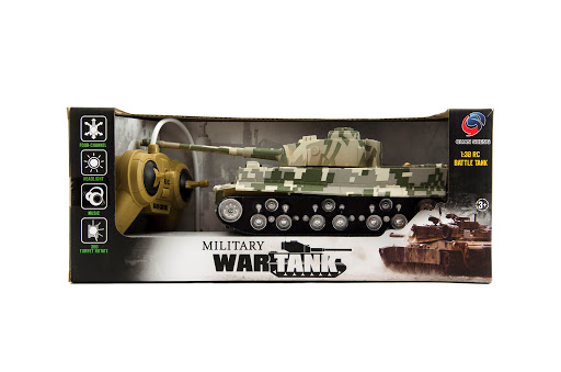 Teddies RC tank Tiger se zvukem a světlem