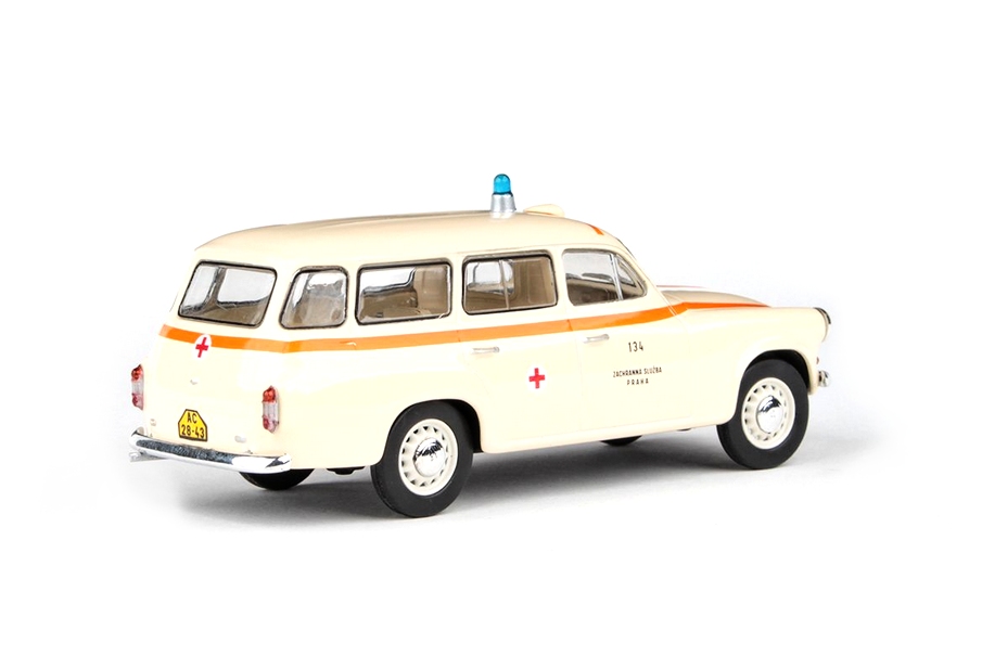 Abrex Škoda 1202 (1964) Sanitka ZS Praha 134 1:43
