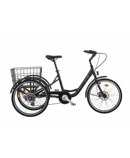 iberty Trojkolka pro seniory TRINITY 6spd. Disk, kaučukové kola, 2025 černá