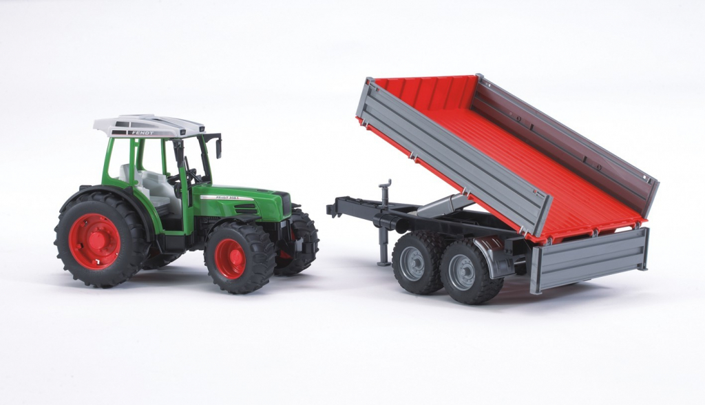 Bruder 2104 Traktor Fendt 209 S se sklápěcím vozem