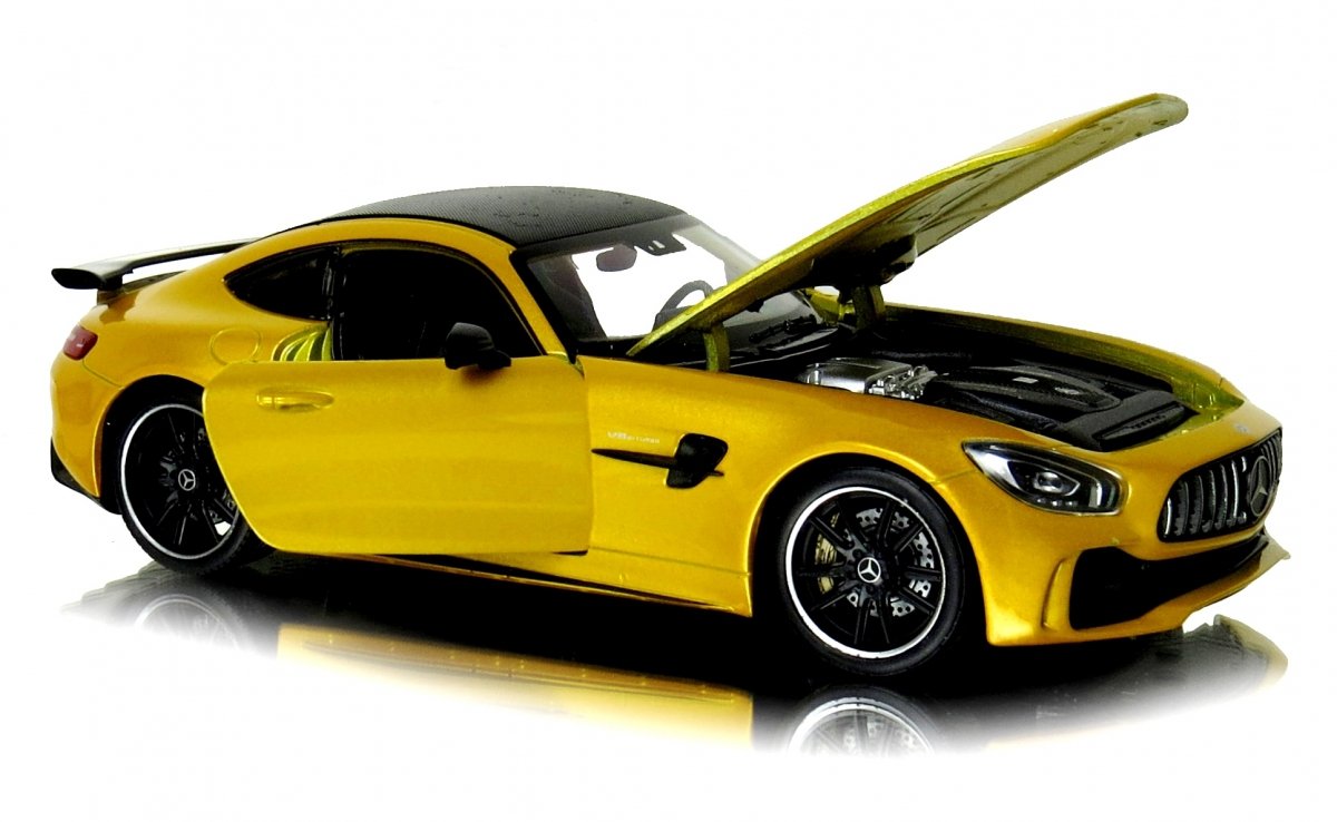 Welly Mercedes AMG GT-R Žlutý, 1:24
