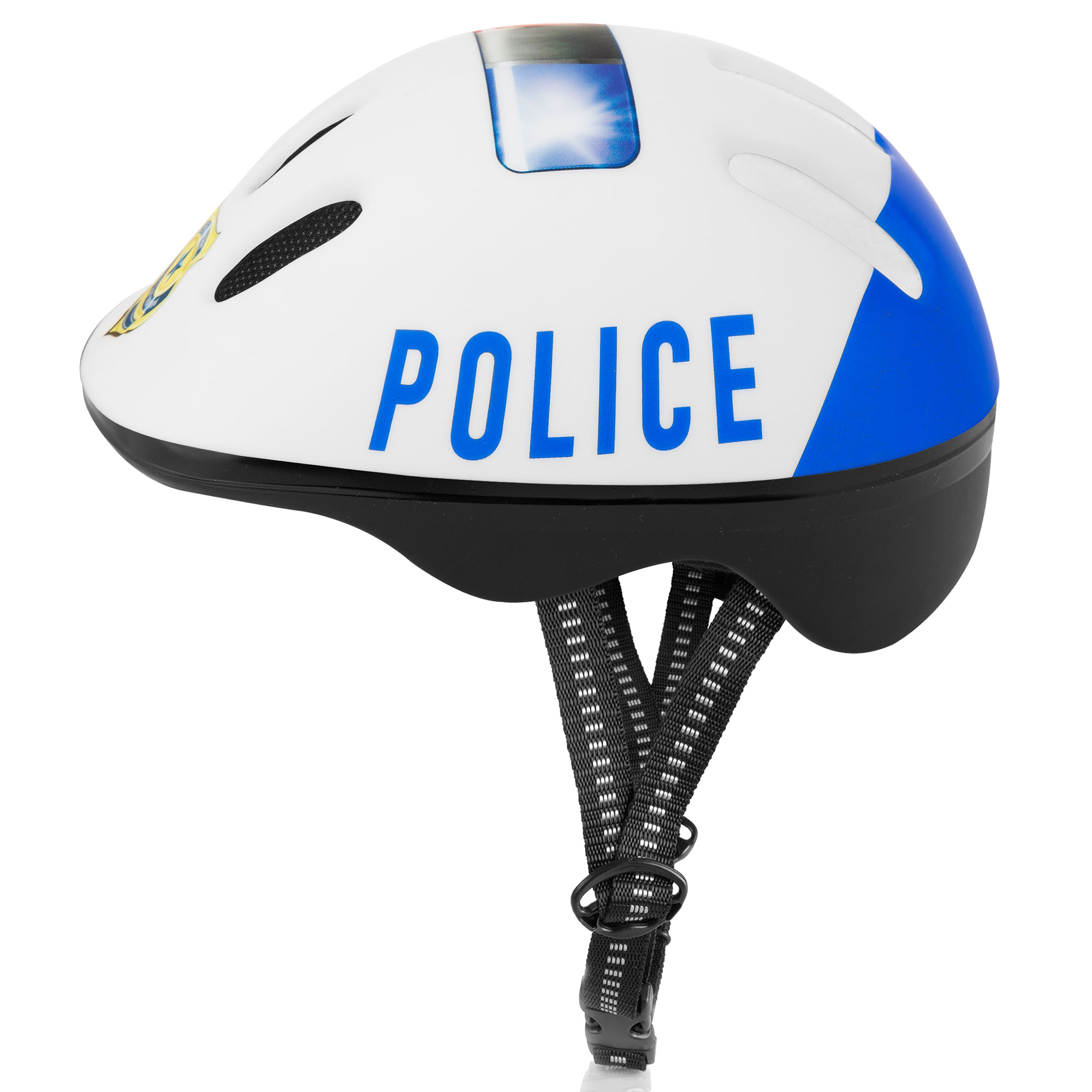 Spokey POLICE Dětská cyklistická přilba 44-48 cm