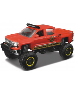 Maisto Chevrolet Silverado 1500 Z71 (2014) 4x4, Červený 1:57