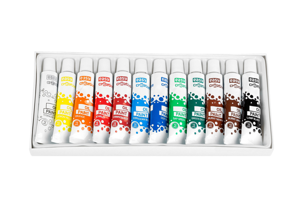 Easy Olejové barvy 12ml, 12 ks