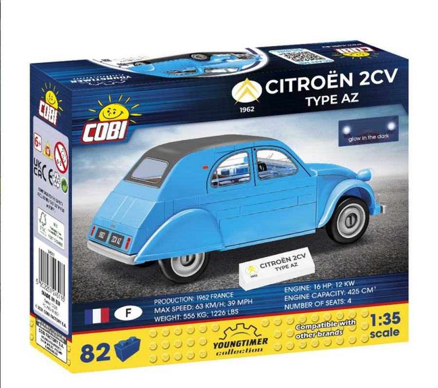 Cobi 24511 Citroen 2CV typ AZ (1962), 1:35, 82 kostek