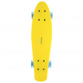 Spokey Fish Pennyboard se svíticími LED kolečky, žlutý