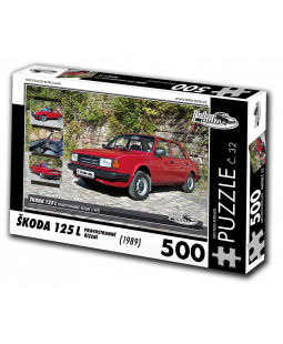 Puzzle č. 32, Škoda 125 L Pravostranné řízení (1989) 500 dílků