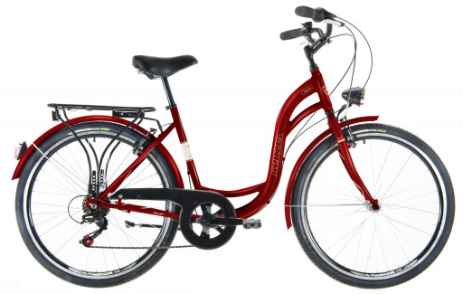 Kenzel Městské kolo Dream Royal 6spd 26" 2022 bordové