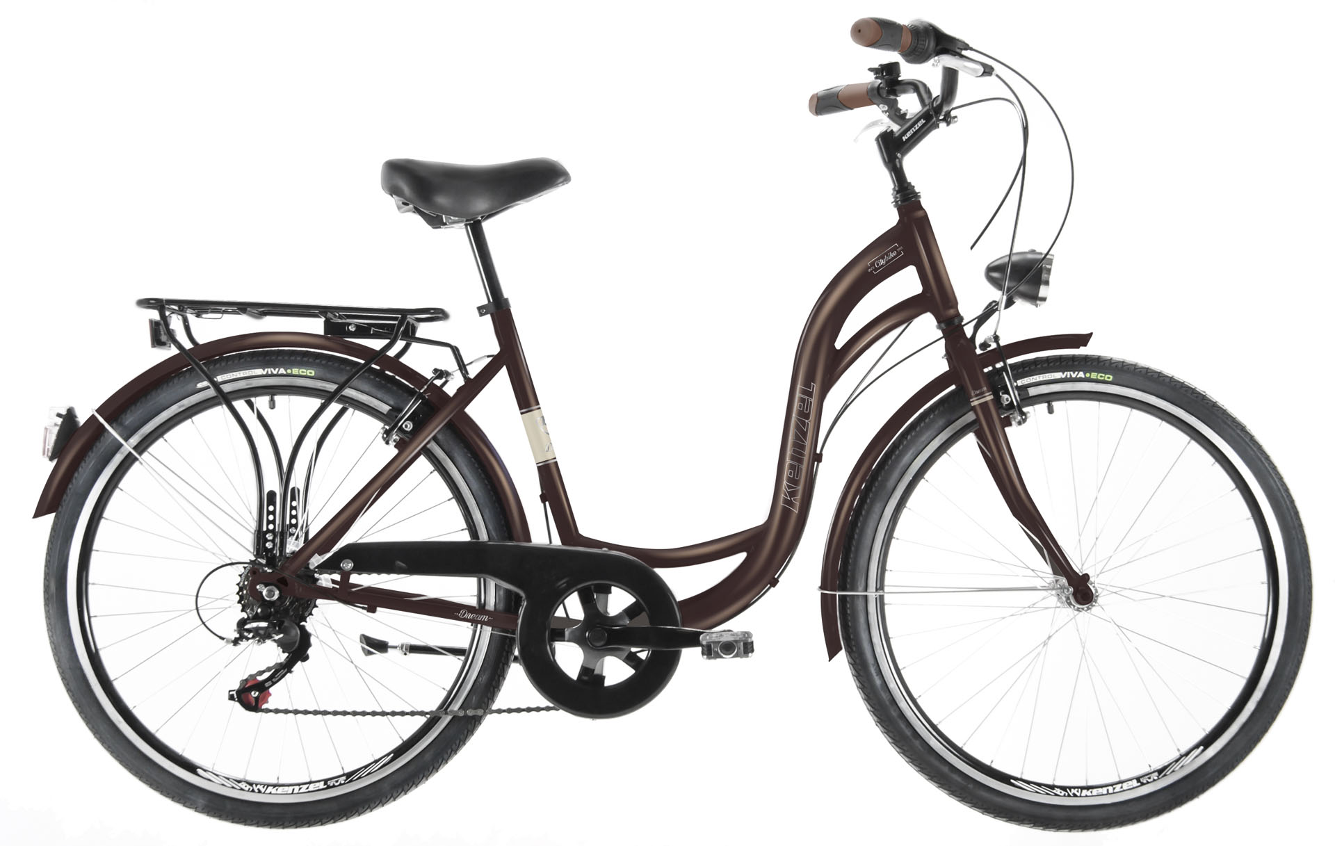 Kenzel Městské kolo Dream Royal 6spd 26" 2026 hnědé