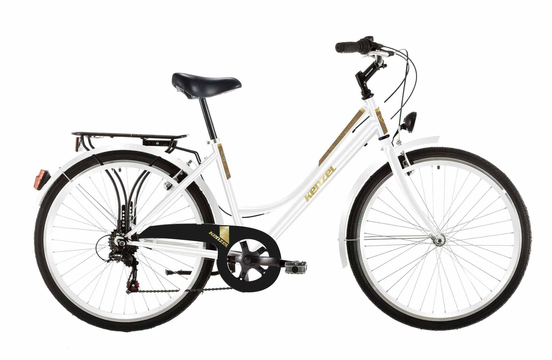 Kenzel Jízdní kolo Boulevard Royal 6spd 26" 2026 bílo-hnědé