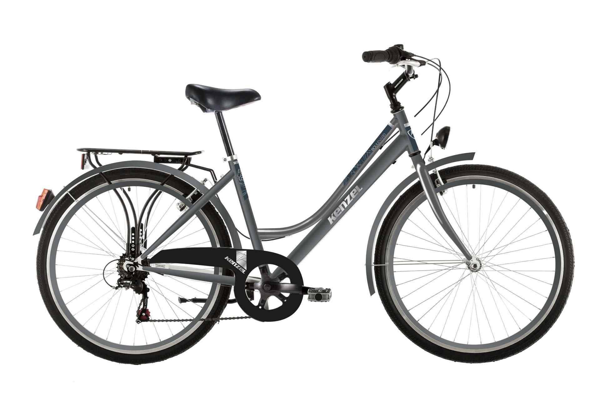 Kenzel Jízdní kolo Boulevard Royal 6spd 26" 2026 ocelově modro-šedá