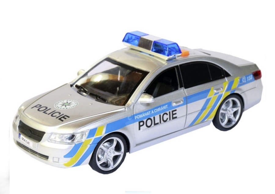 Auto Policie na setrvačník s českým hlasem, 24cm