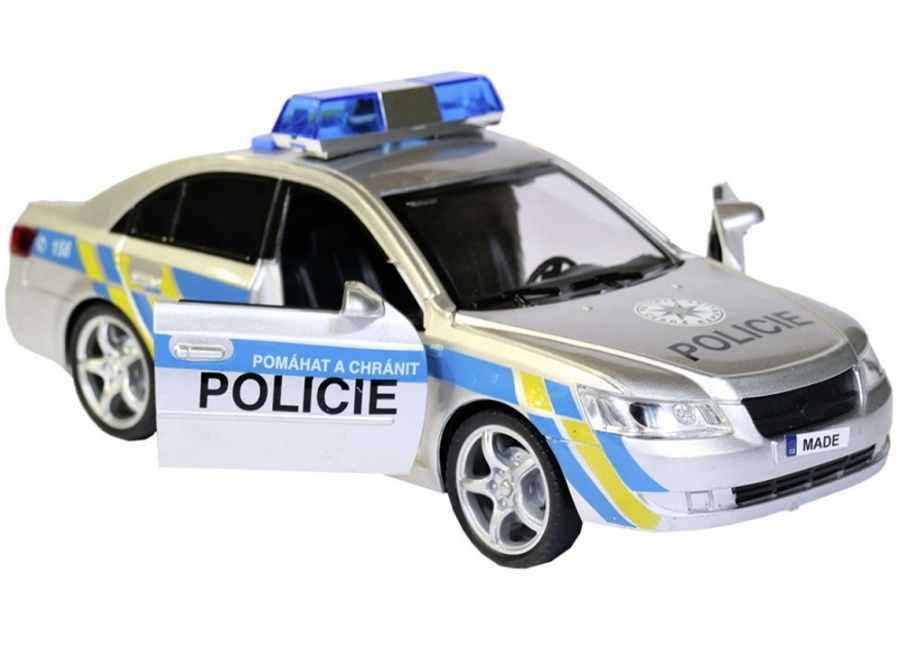 Auto Policie na setrvačník s českým hlasem, 24cm