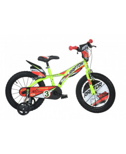 Dino Bikes Dětské kolo Raptor 14 neon yellow