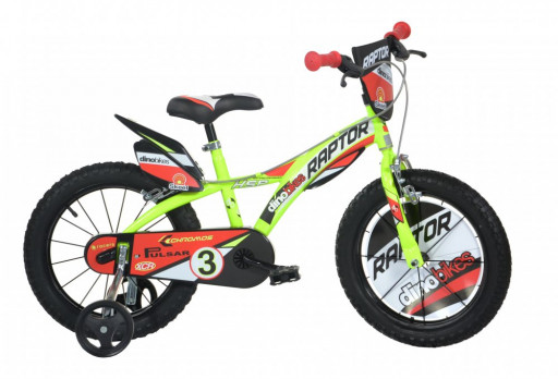 Dino Bikes Dětské kolo 416US neon green 16"