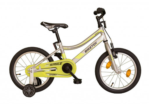 Dětské kolo Koliken Biketek Smile stříbrné 16