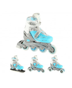 Nils Extreme NH18331 Dětské brusle 4v1 Modré, vel.M (35-38)