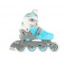 Nils Extreme NH18331 Dětské brusle 4v1 Modré, vel.M (35-38)