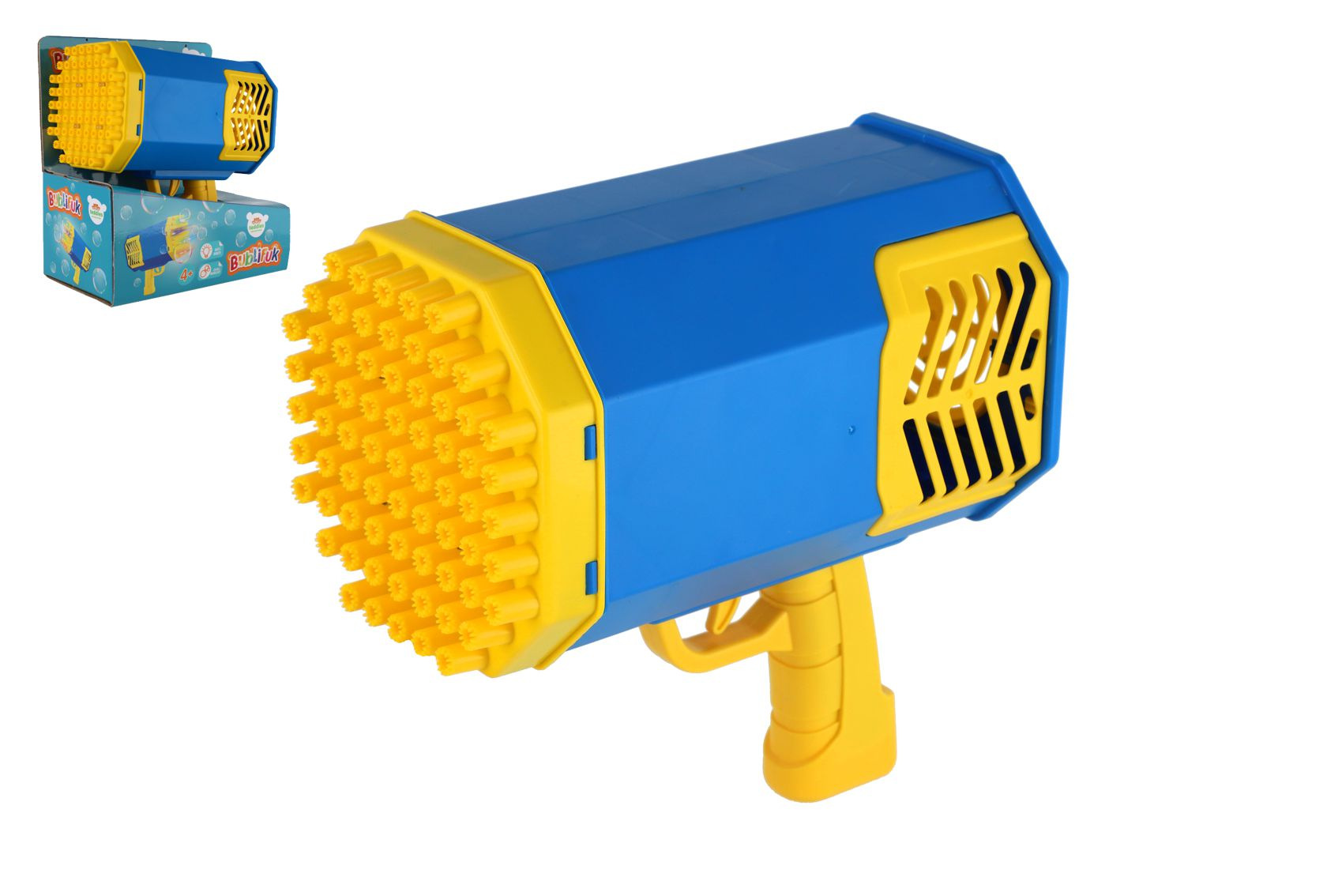 Pistole na bubliny s náplní, se světlem - 22cm