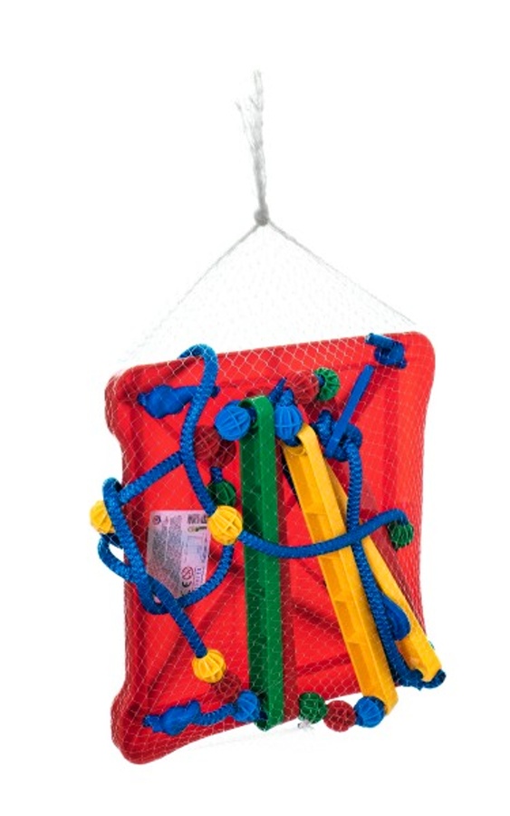 Dětská plastová houpačka nosnost 40kg, Červená 35x34 cm
