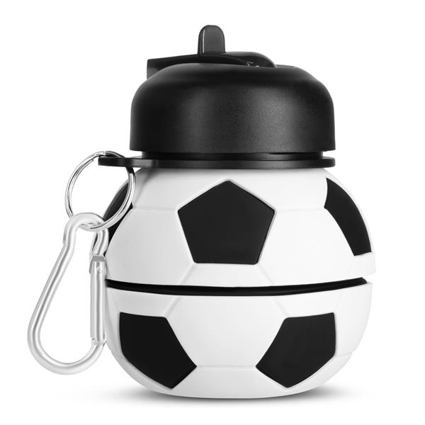 Skládací silikonová láhev NILS Camp NC4104, 550ml, fotbal