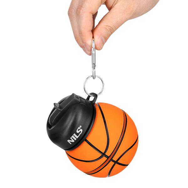 Skládací silikonová láhev NILS Camp NC4104, 550ml, basketbal