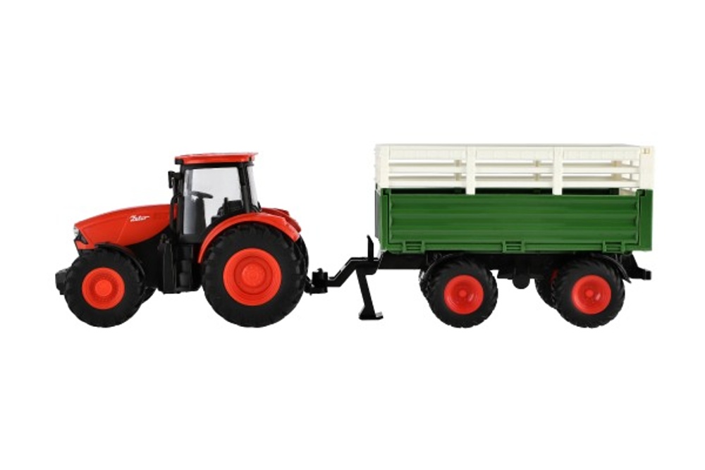 RC traktor Zetor s vlečkou na dálkové ovládání, 42cm