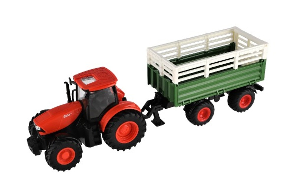 RC traktor Zetor s vlečkou na dálkové ovládání, 42cm