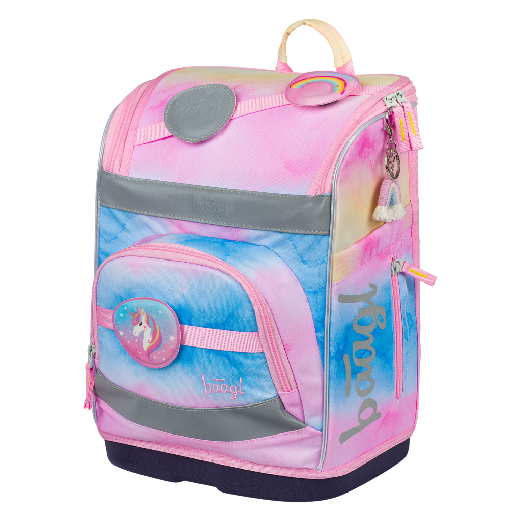 BAAGL Školní aktovka Zippy plus Rainbow Unicorn