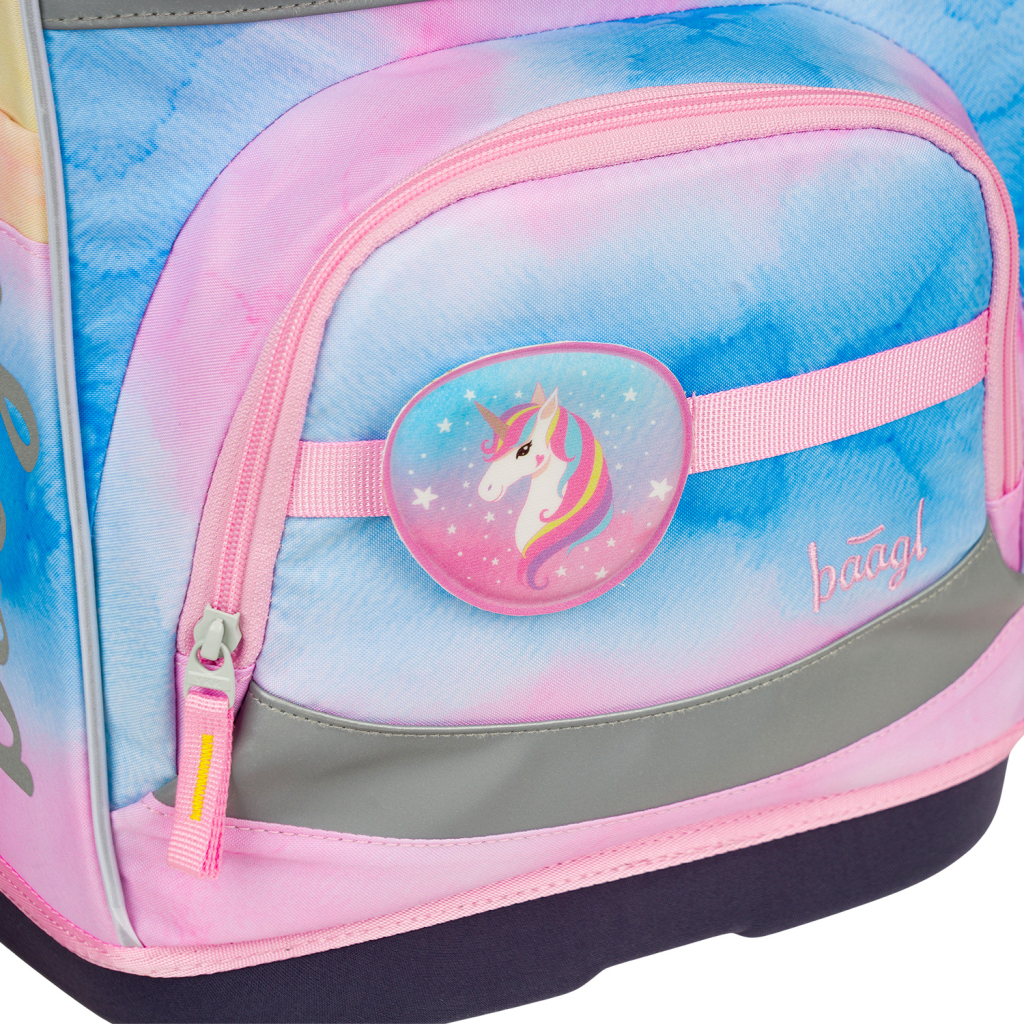 BAAGL Školní aktovka Zippy plus Rainbow Unicorn