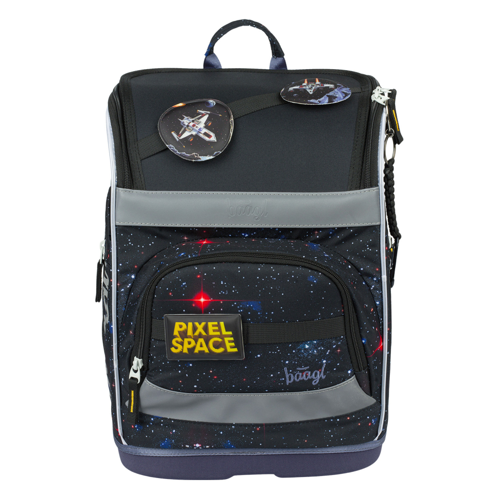BAAGL Školní aktovka Zippy plus Pixel Space