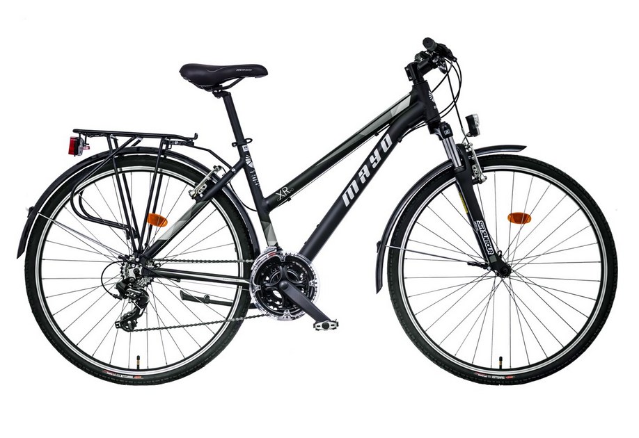 Mayo XR Basic Trek Flat dámské trekové kolo, černo-šedá